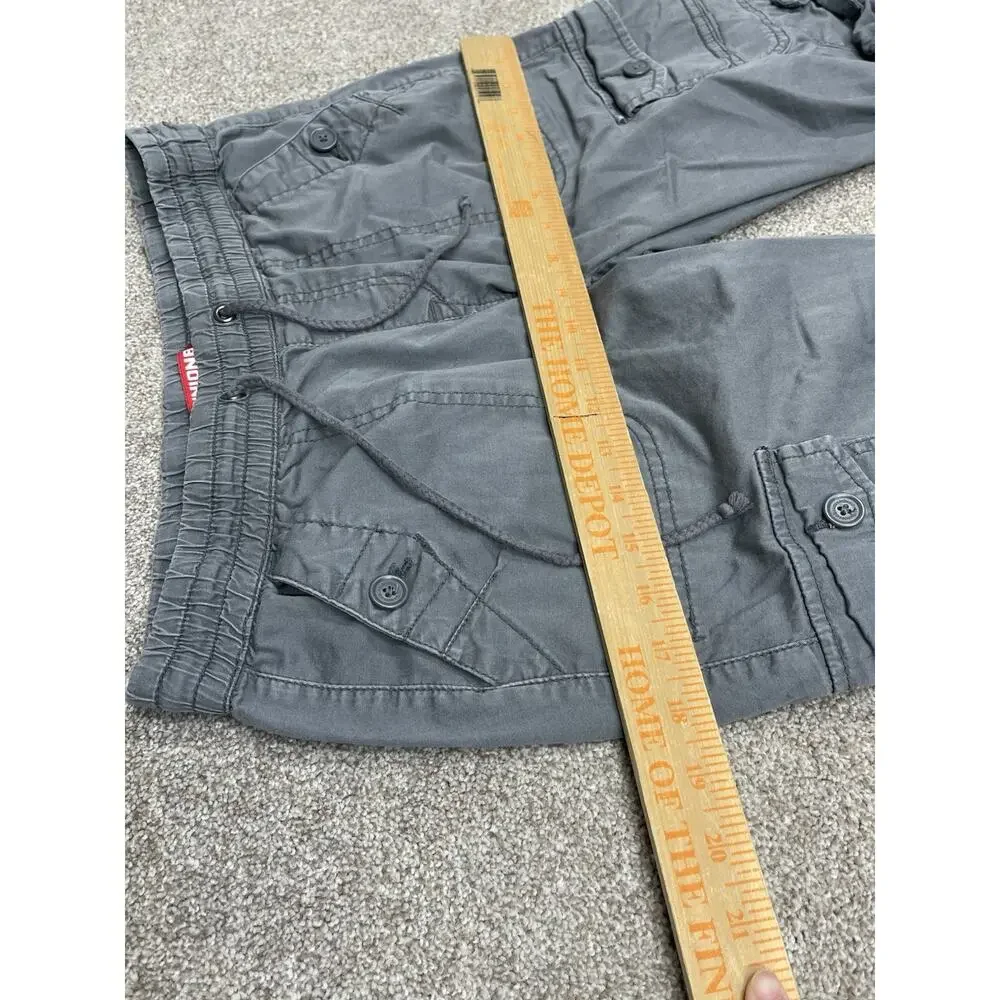 Y2K Indie Sleaze UNIONBAY Cargo Shorts Relaxed Fit Size M Gray Utility Gorpcore - Picture 7 of 13